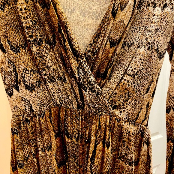 XS Below the knee snakeskin print dress from H&M - Picture 1 of 5